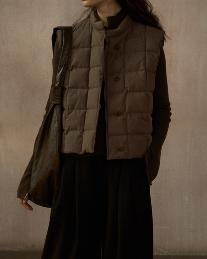 キルティングダウンジャケットベスト 10241