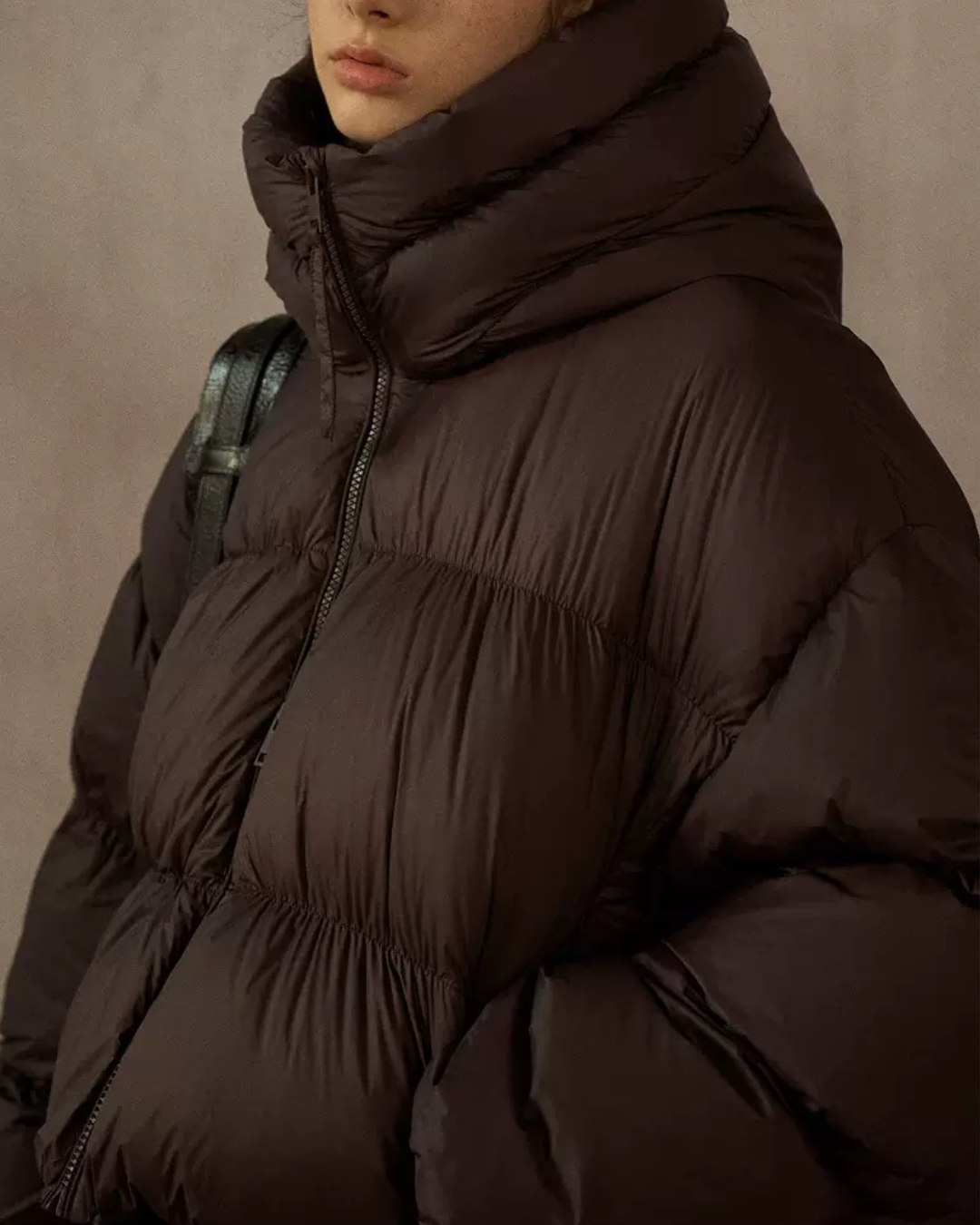 フーディーショートソフトダウンコート 10235