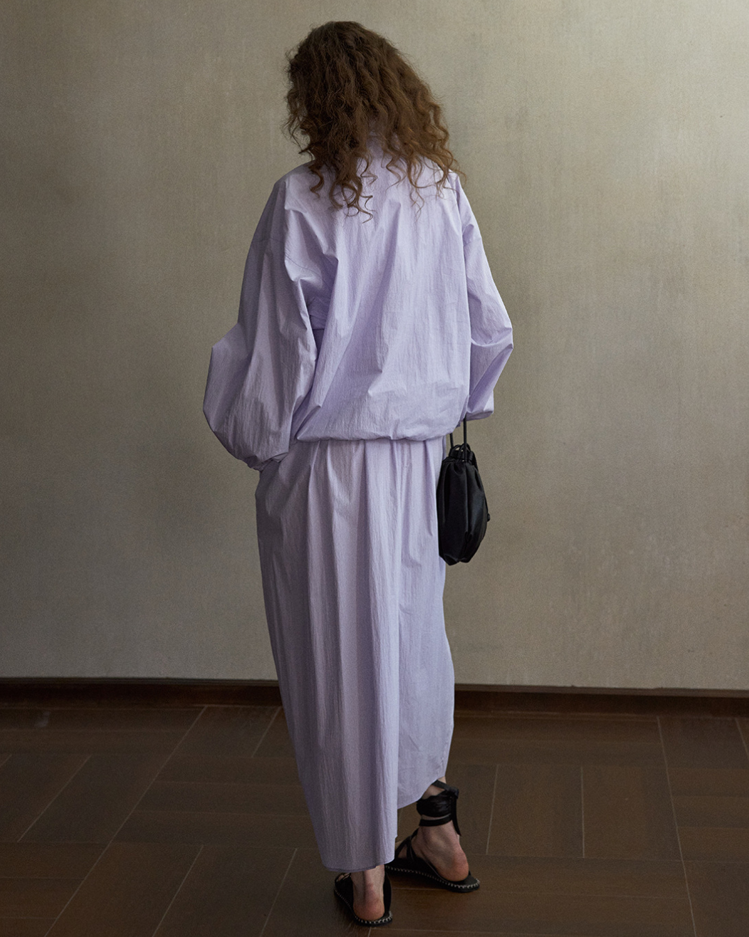 ディストーションハイネックジップアップブルゾン 10545