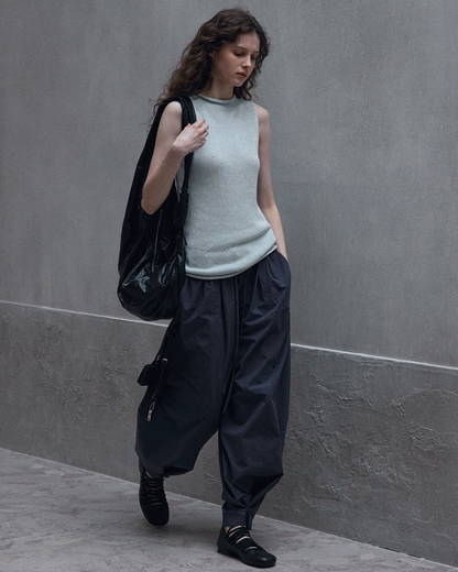 シリンダーハイネックノースリーブニット 10558