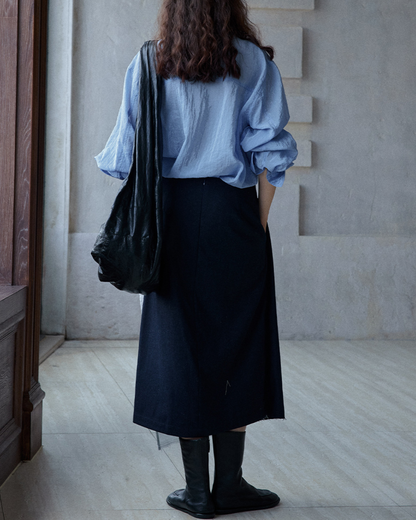 イレギュラーラップロングスカート 10185