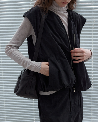 レイヤードジッパーベスト 10182