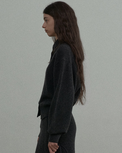 エッジハイネックカーディガン 10325