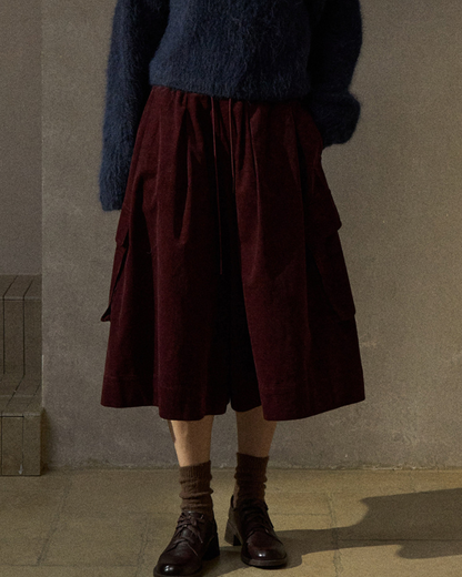 コーデュロイフレアカーゴスカート 10295