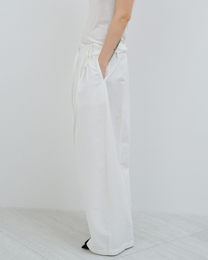 フィックスポイントタイウエストワイドパンツ 10583