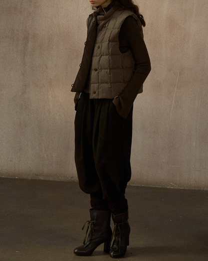 キルティングダウンジャケットベスト 10241