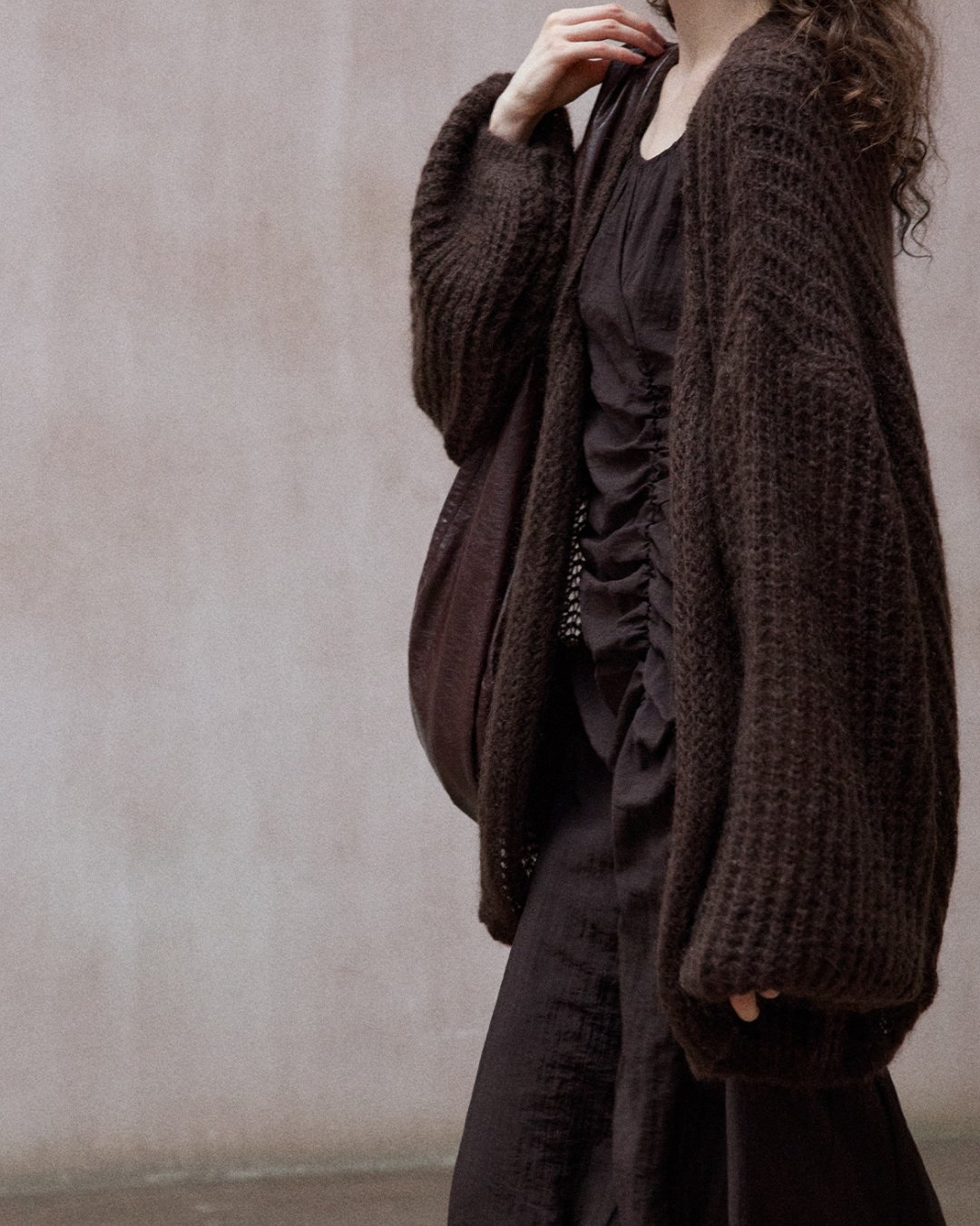 オフショルプリーツラインワンピース 10342