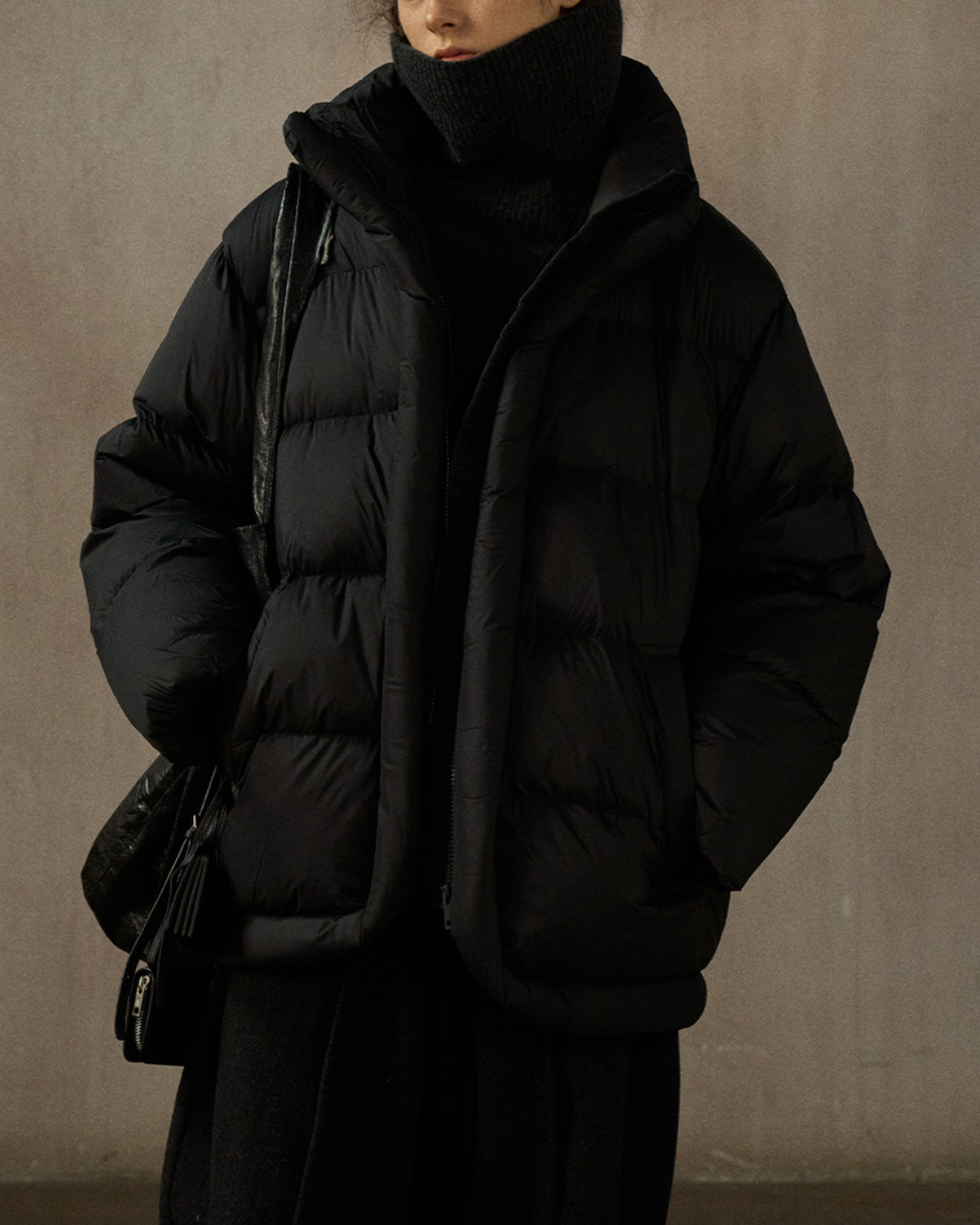 スタンドカラーミディコート 10269