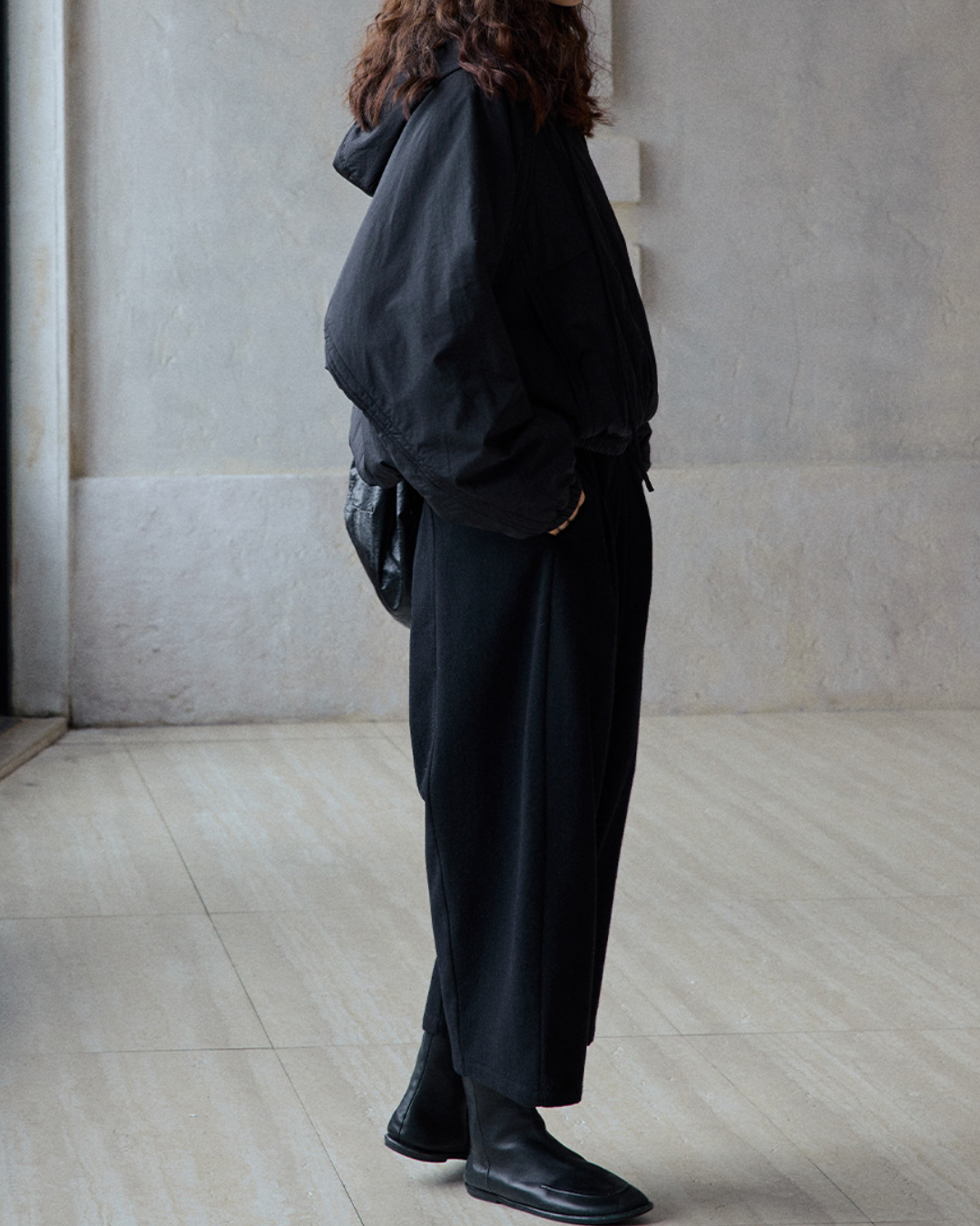 ミディフーディーカジュアルジャケット 10193