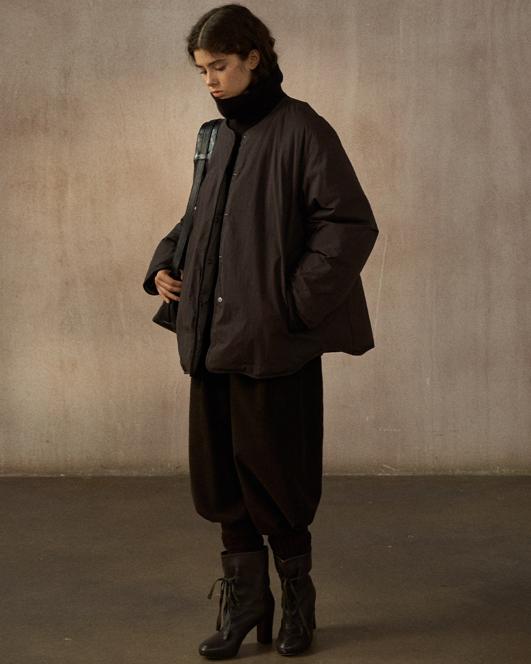 バイカラーリバーシブルダウンコート 10248