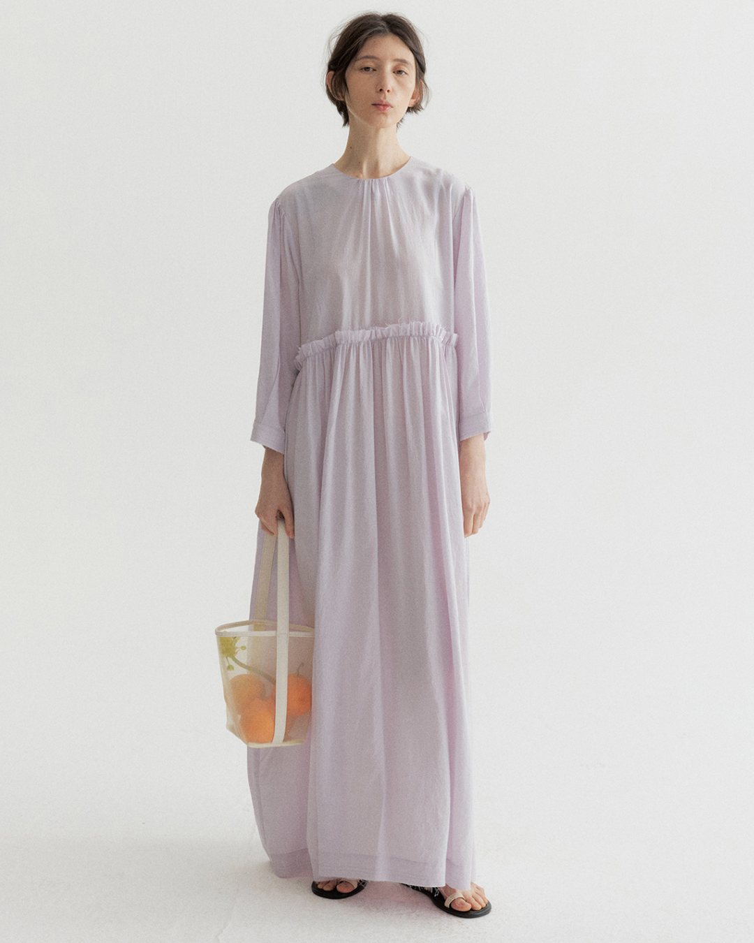 シルエットプラスロングワンピース 10476