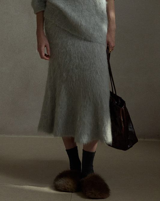 アシンメトリーフィッシュニットスカート 10402