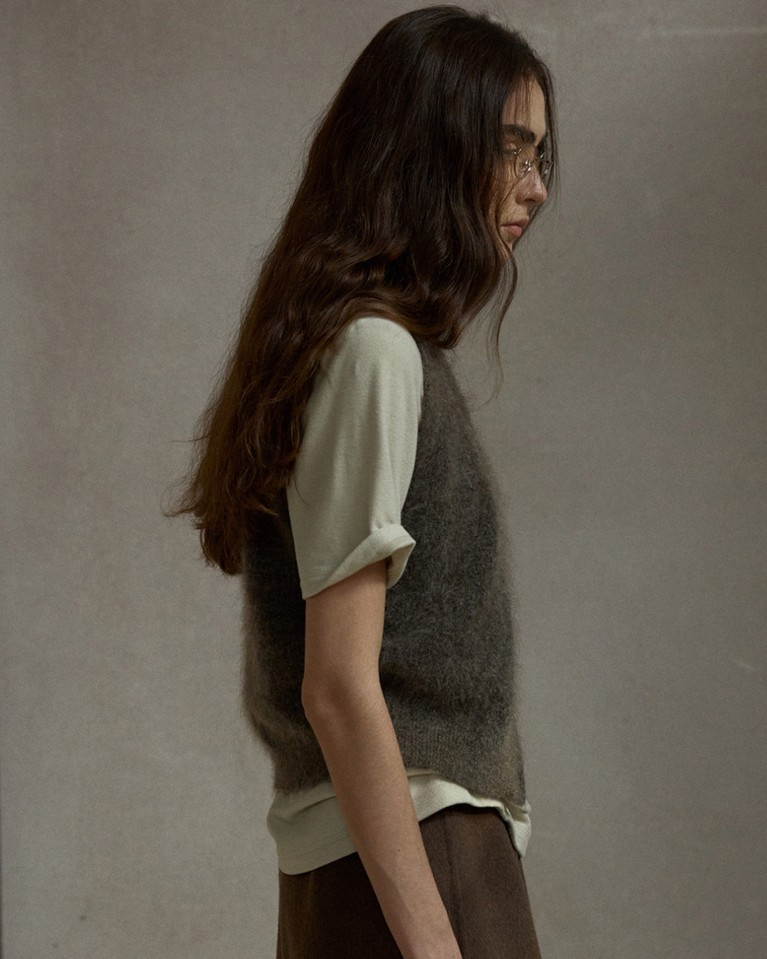 ソフトニットVネックベスト 10492