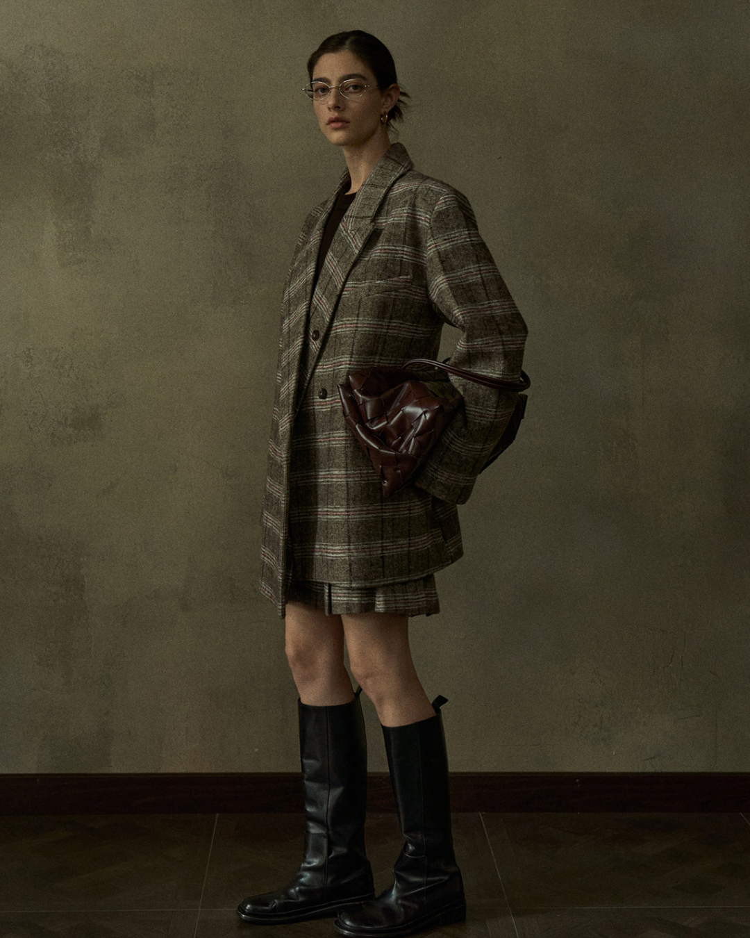 ディムトーンチェックジャケット 10436