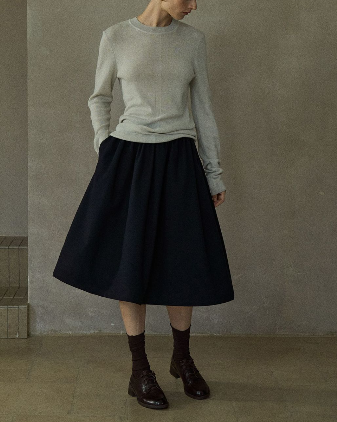 ハイウエストフレアカジュアルスカート 10210