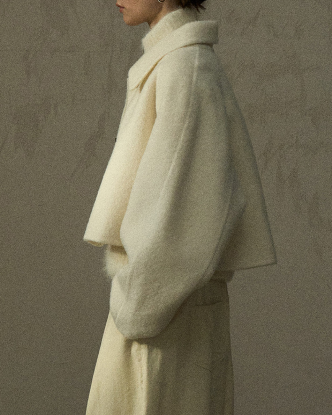 シングルブレストショートフリースジャケット 10296