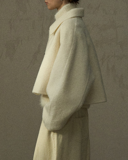 シングルブレストショートフリースジャケット 10296