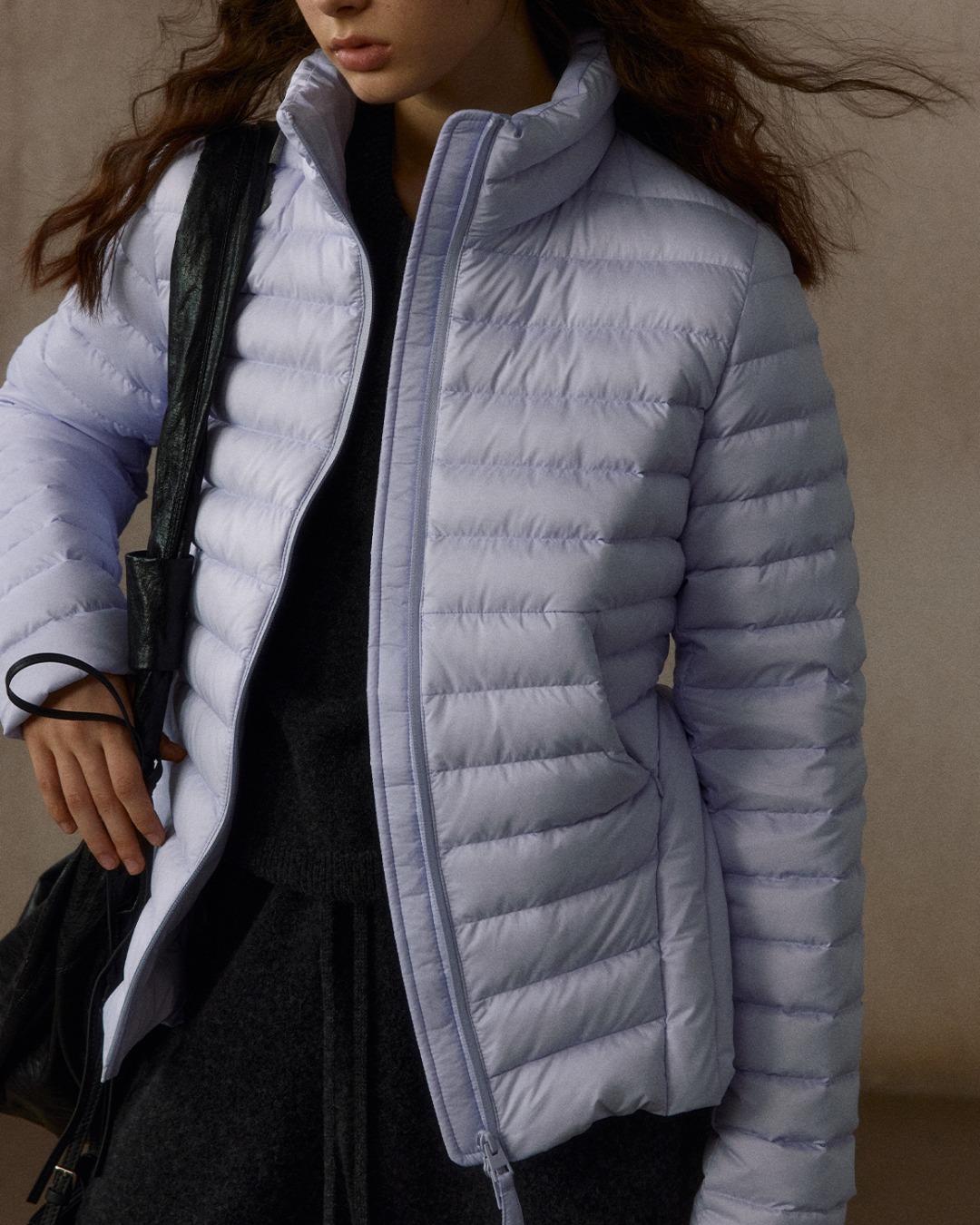 スタンドカラーショートスリムコート 10305