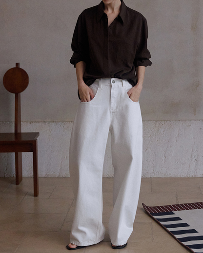 ウオッシュシミターデニムパンツ 10230