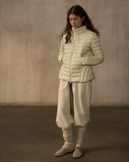 スタンドカラーショートダウンコート 10249