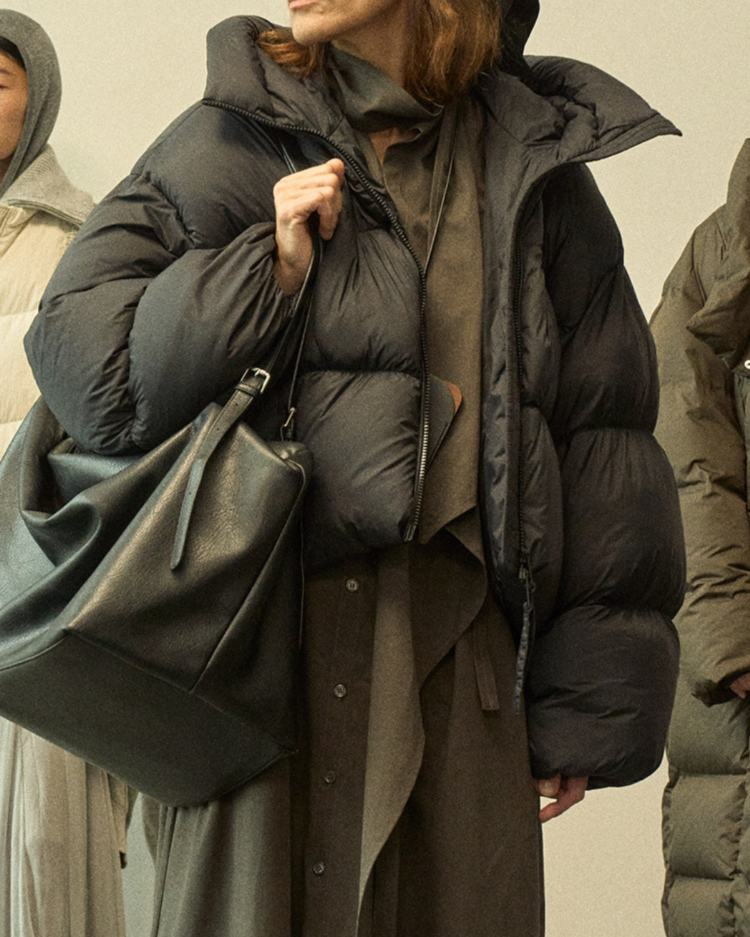 フーディーショートソフトダウンコート 10235