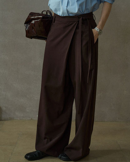 ハイウエストラップカジュアルパンツ 10209