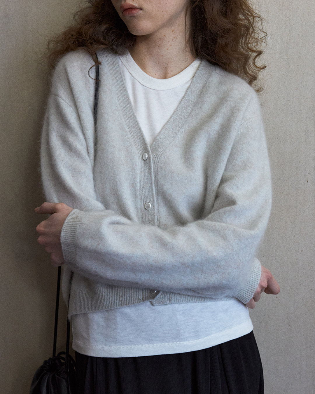 シャープショートニットカーディガン 10497