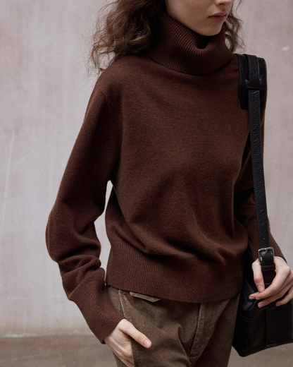 タートルネックウォームトーンニットプルオーバー 10138