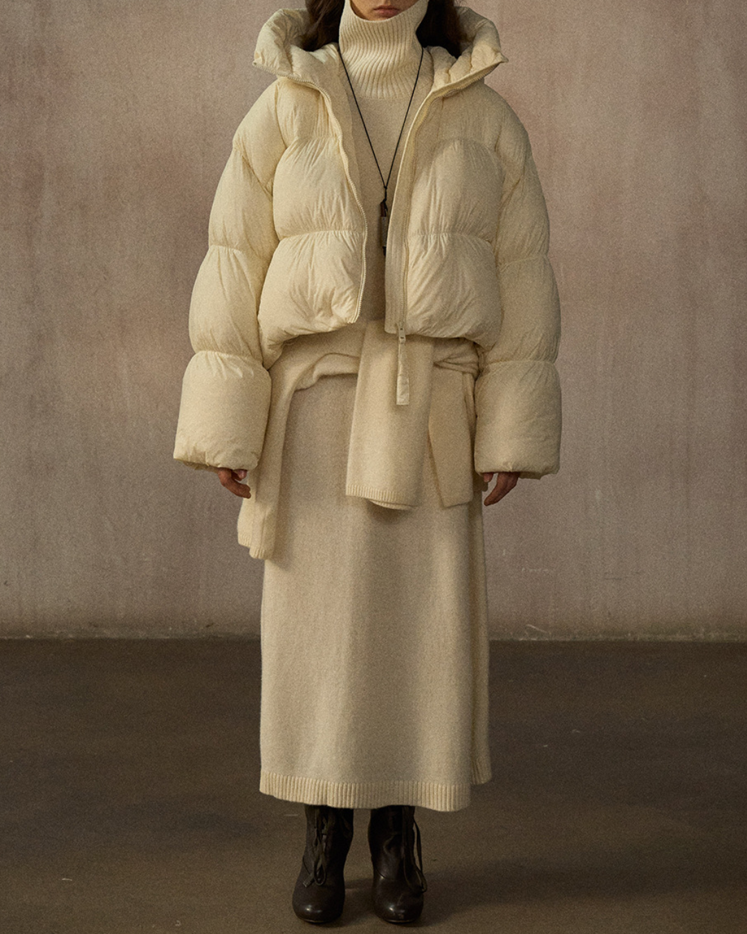 フーディーショートダウンコート 10243