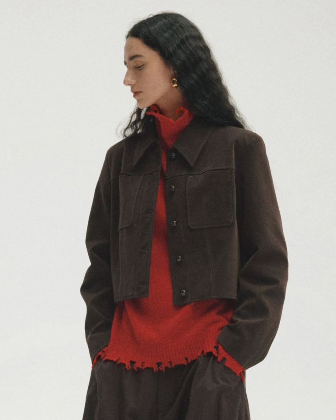 エフォートレススエードショートジャケット 10466