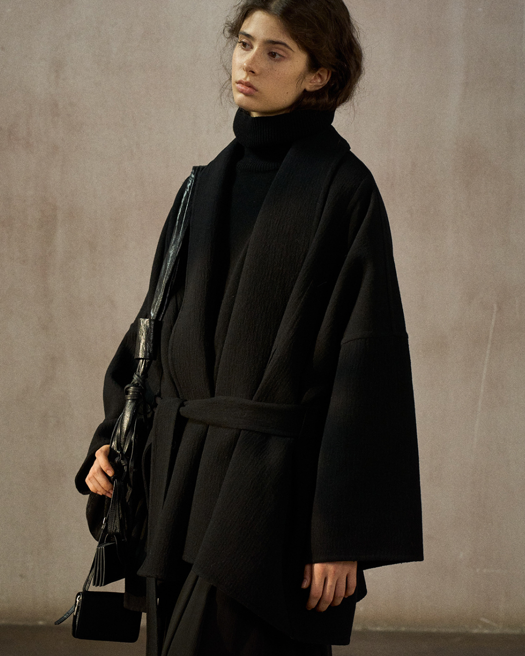 ローブスタイルストラップコート 10384