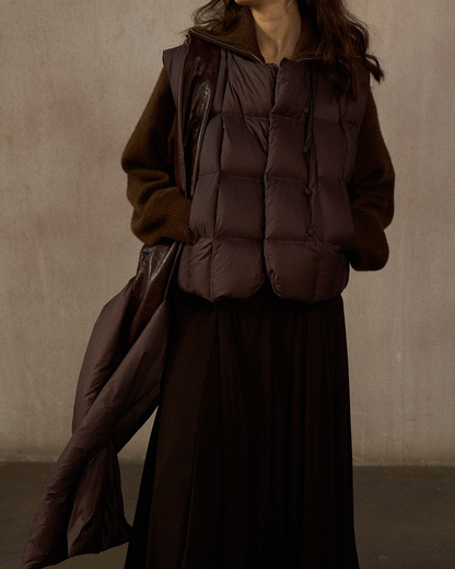 ダウンジャケットショートベスト 10239