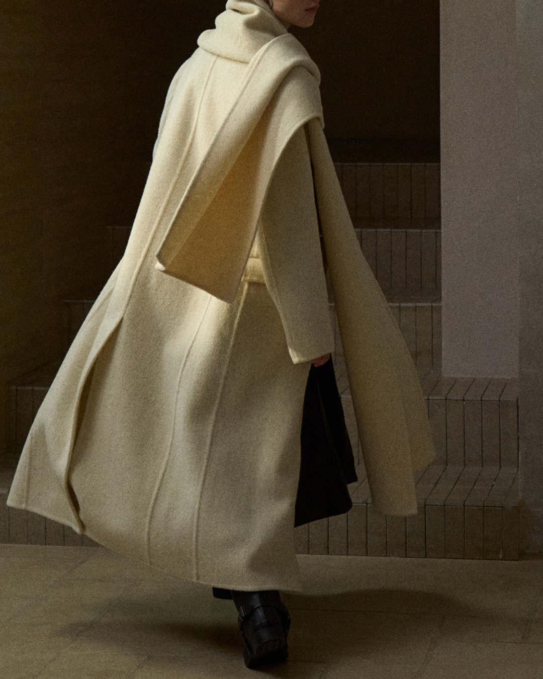 ダブルブレストロングコート 10285