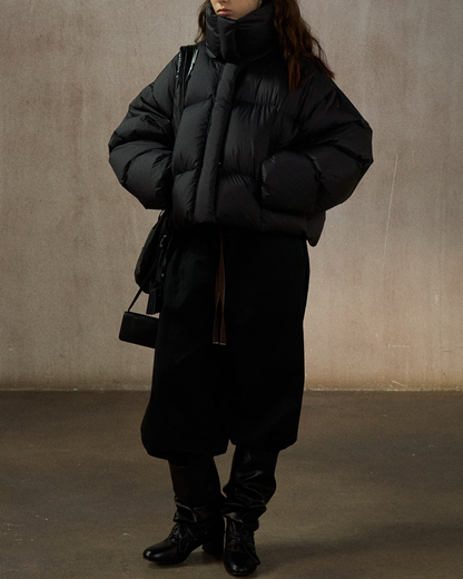 スタンドカラーショートダウンコート 10270