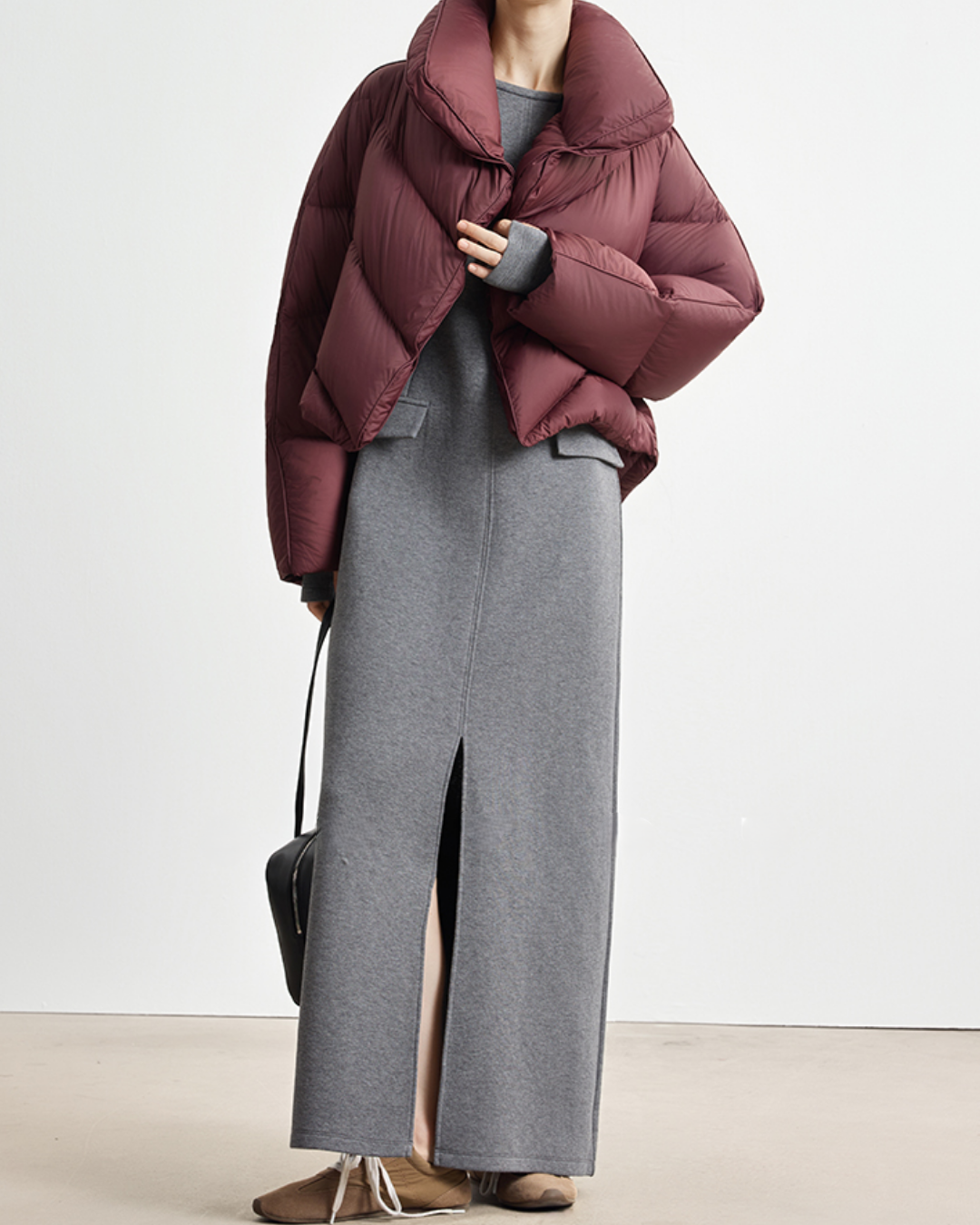 シームラインロングスリムワンピース 10330