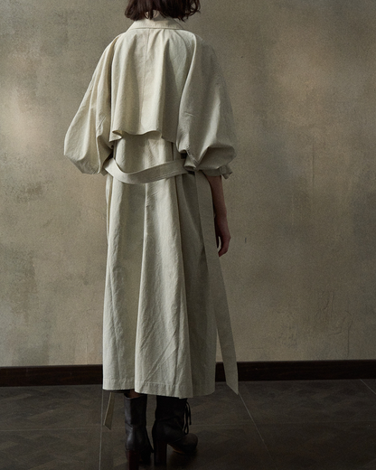 バルーンシルエットトレンチコート 10345
