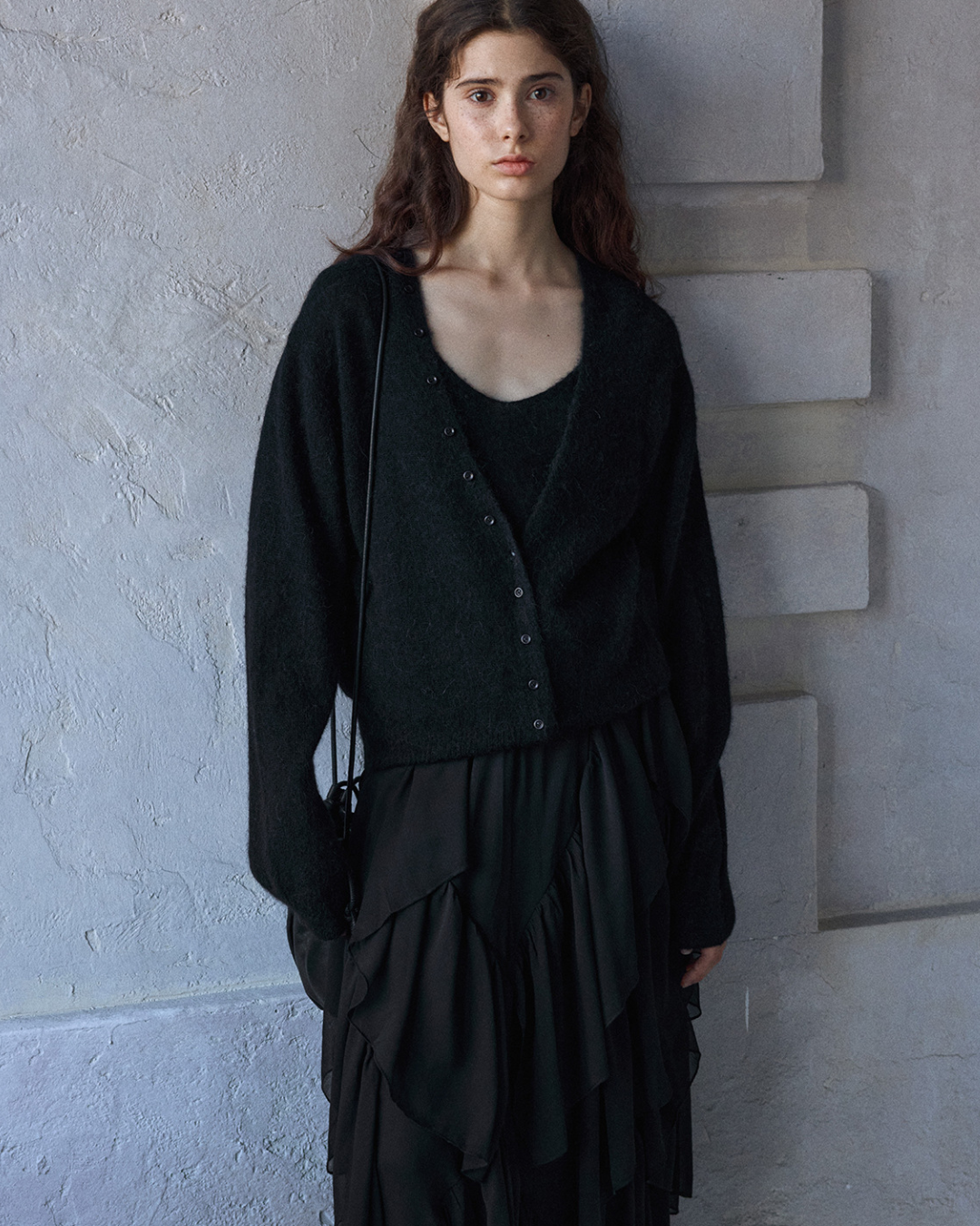 Vネックニットカーディガン 10169