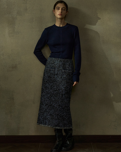 モノフォーム スリットツイードスカート 10442