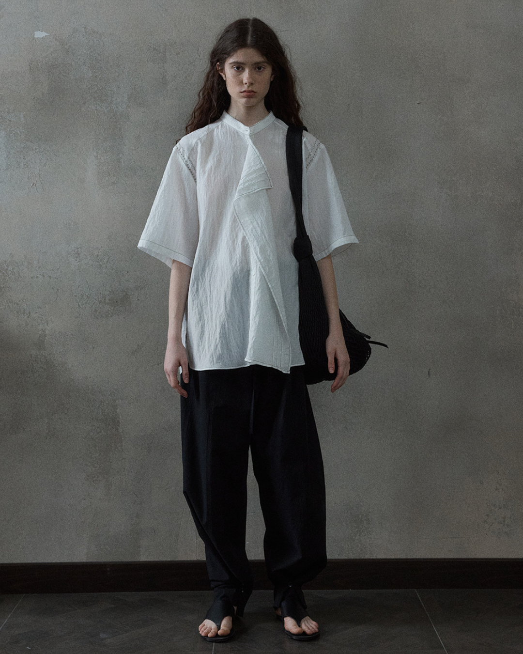 シャープカラーブラウス 10507