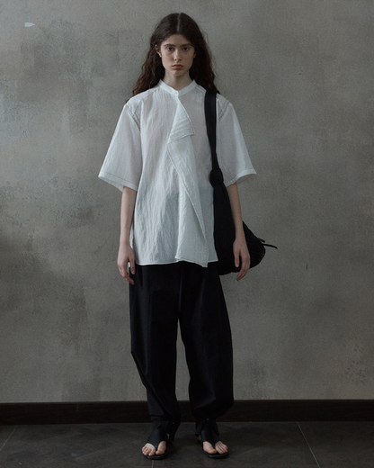 シャープカラーブラウス 10507