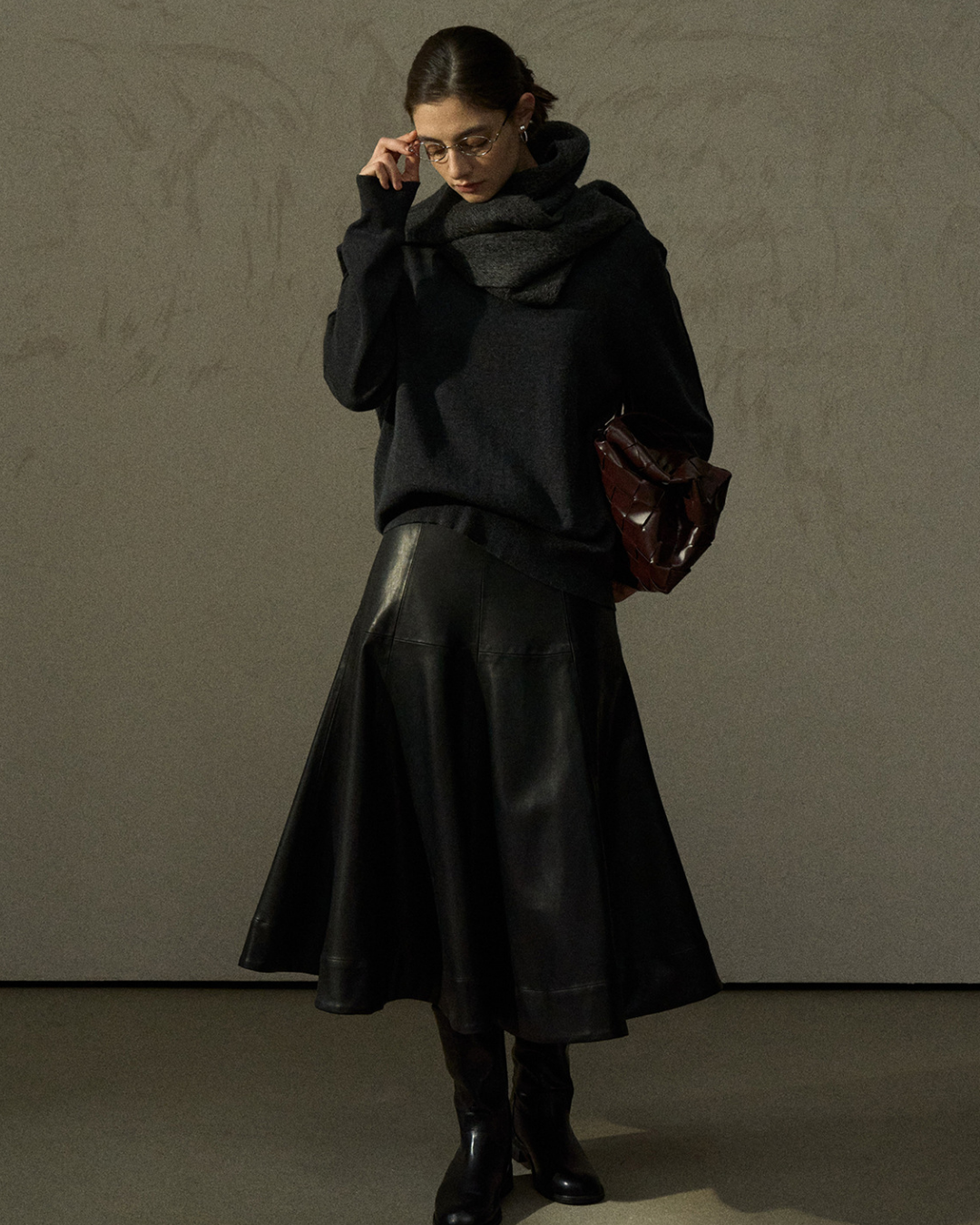 Aラインミディスカート 10299