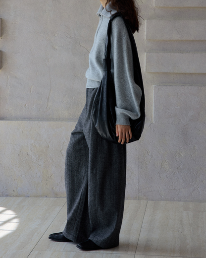 ヘリンボーンストレートカジュアルパンツ 10187