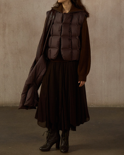 ダウンジャケットショートベスト 10239