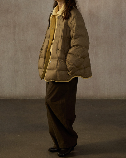 バイカラーリバーシブルダウンコート 10244