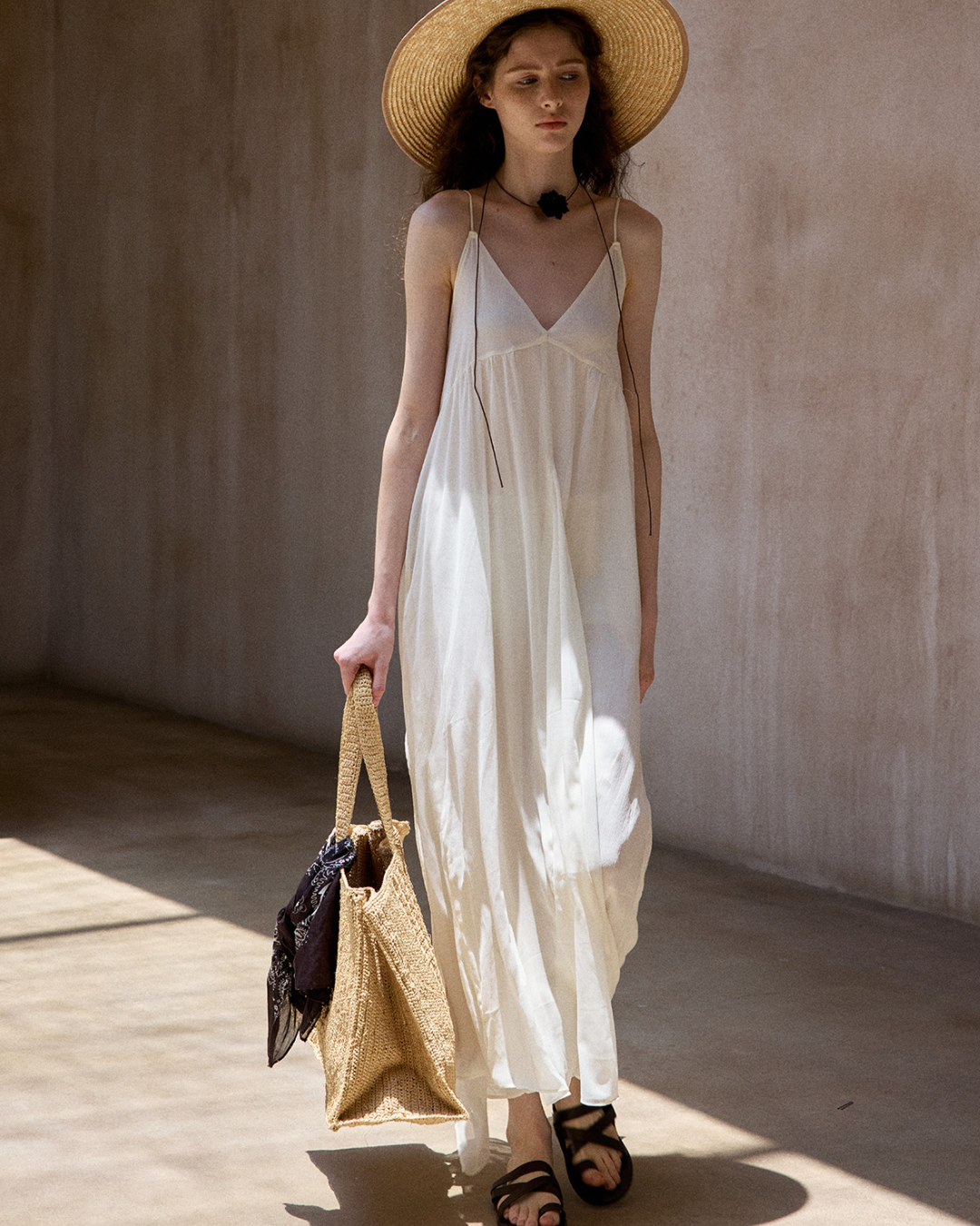 シアーレイヤードサスペンドワンピース 10518