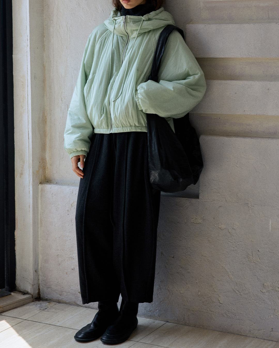 ミディフーディーカジュアルジャケット 10193