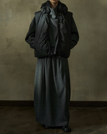 ドローコードミディダウンベスト 10227