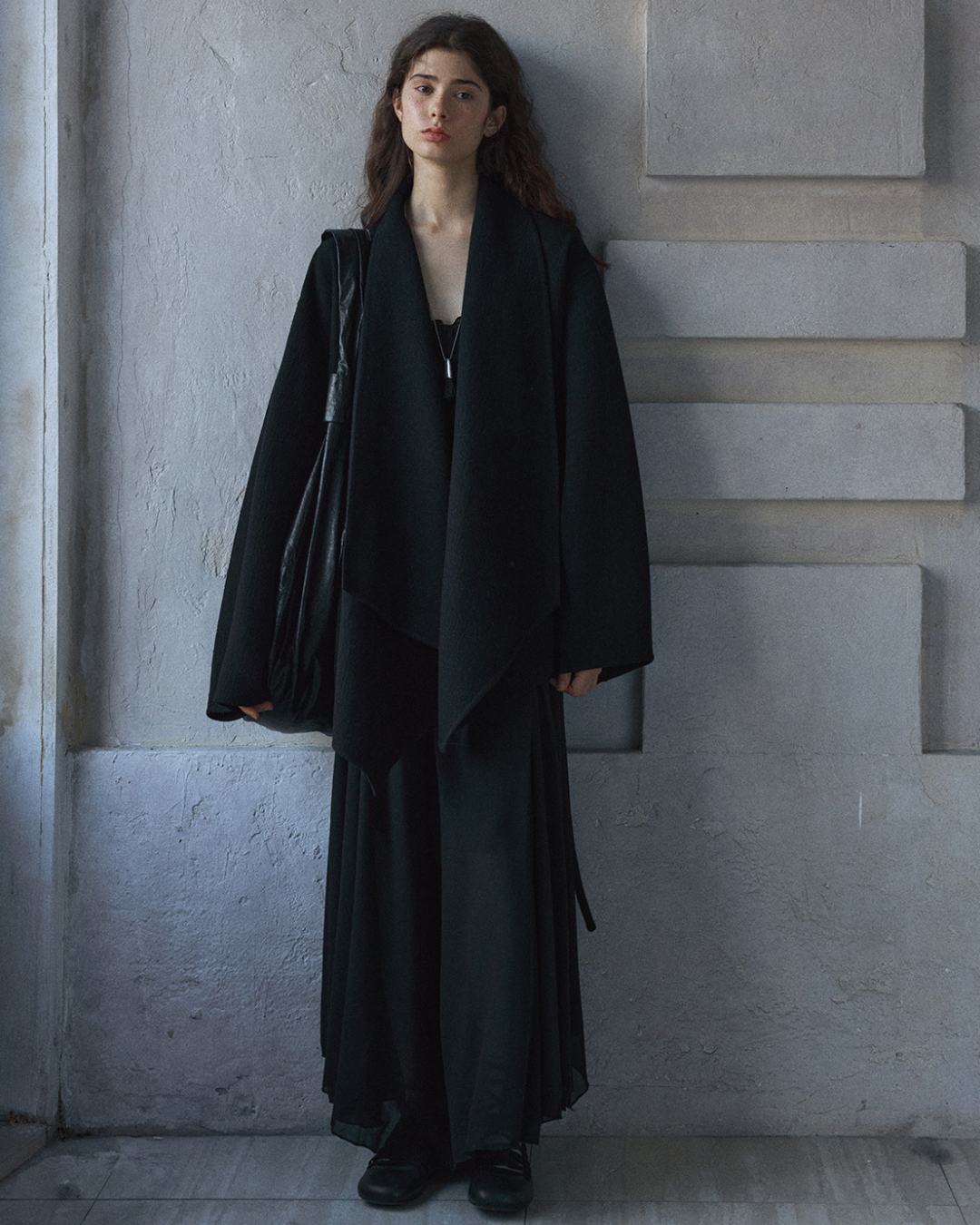 ビッグカラーデザインロングジャケット 10170