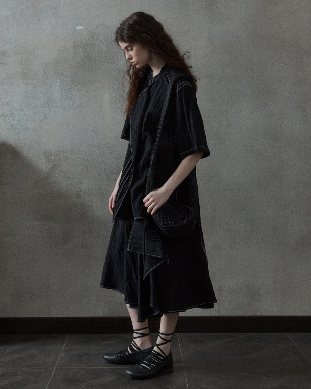 ストラクチャーイレギュラースカート 10504