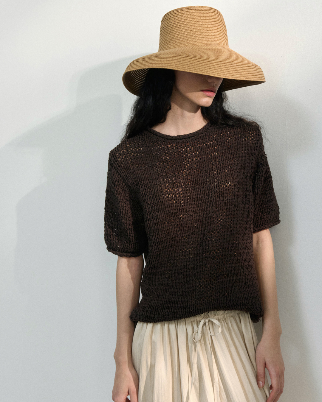 ハーフスリーブストラクチャーニット 10451